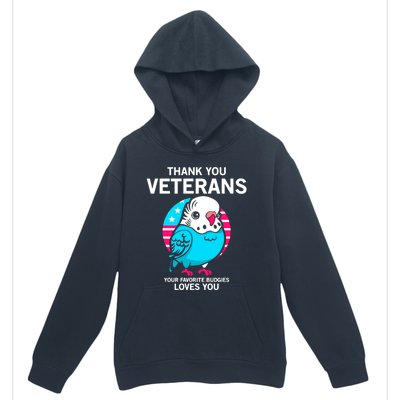 Thank You Veterans Gift Your Favorite Budgies Loves You Gift Urban Pullover Hoodie