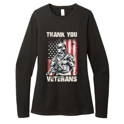 Thank You Veterans Memorial Day Veterans Day Gift Womens CVC Long Sleeve Shirt