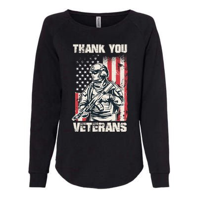 Thank You Veterans Memorial Day Veterans Day Gift Womens California Wash Sweatshirt