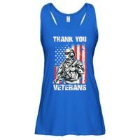 Thank You Veterans Memorial Day Veterans Day Gift Ladies Essential Flowy Tank