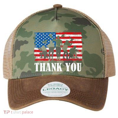Thank You! Veterans Day & Memorial Day Partiotic Military Legacy Tie Dye Trucker Hat