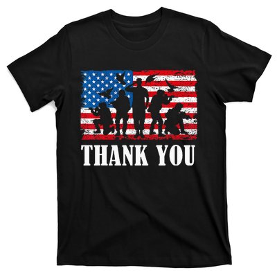 Thank You! Veterans Day & Memorial Day Partiotic Military T-Shirt