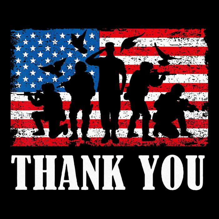 Thank You! Veterans Day & Memorial Day Partiotic Military Impact Tech Backpack
