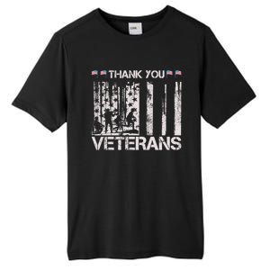 Thank You Veterans Memorial Day American Flag Great Gift Tall Fusion ChromaSoft Performance T-Shirt