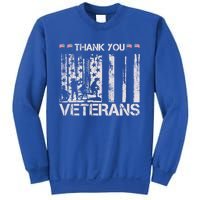 Thank You Veterans Memorial Day American Flag Great Gift Sweatshirt