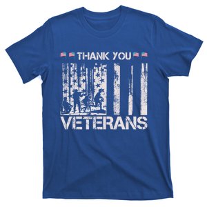 Thank You Veterans Memorial Day American Flag Great Gift T-Shirt