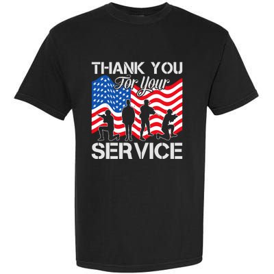 Thank You Veterans For Your Service Veterans Day Garment-Dyed Heavyweight T-Shirt