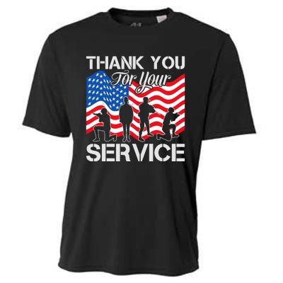 Thank You Veterans For Your Service Veterans Day Cooling Performance Crew T-Shirt