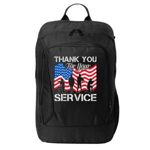 Thank You Veterans For Your Service Veterans Day City Backpack