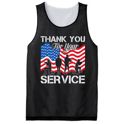 Thank You Veterans For Your Service Veterans Day Mesh Reversible Basketball Jersey Tank