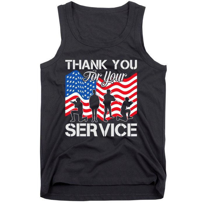 Thank You Veterans For Your Service Veterans Day Tank Top