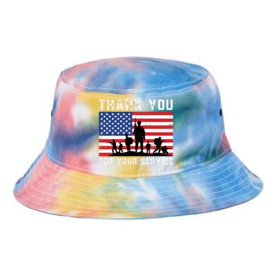 Thank You Veterans For Your Service Veterans Day Tie Dye Newport Bucket Hat