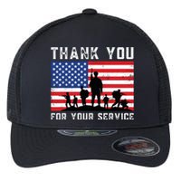 Thank You Veterans For Your Service Veterans Day Flexfit Unipanel Trucker Cap