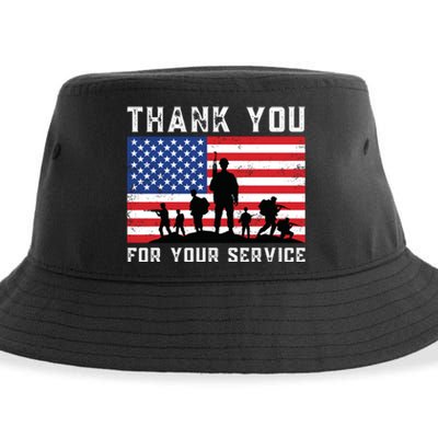 Thank You Veterans For Your Service Veterans Day Sustainable Bucket Hat