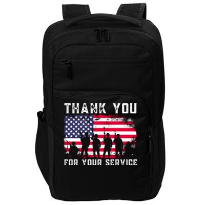 Thank You Veterans For Your Service Veterans Day Impact Tech Backpack