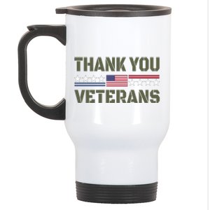 Thank You Veterans Stainless Steel Travel Mug