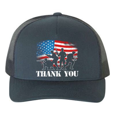 Thank You! Veterans Day And Memorial Day Partiotic Military Gift Yupoong Adult 5-Panel Trucker Hat