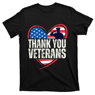 Thank You Veterans Day Memorial Day Partiotic Military Usa T-Shirt