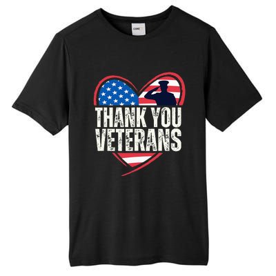 Thank You Veterans Day Memorial Day Partiotic Military Usa Tall Fusion ChromaSoft Performance T-Shirt