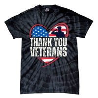 Thank You Veterans Day Memorial Day Partiotic Military Usa Tie-Dye T-Shirt