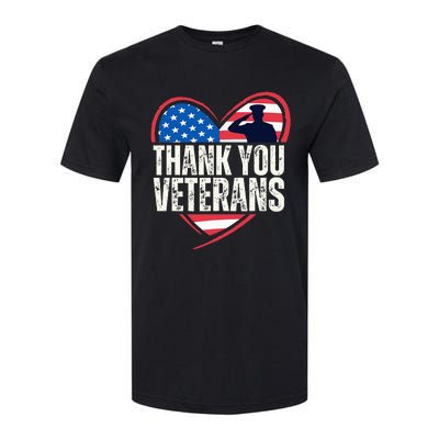 Thank You Veterans Day Memorial Day Partiotic Military Usa Softstyle CVC T-Shirt