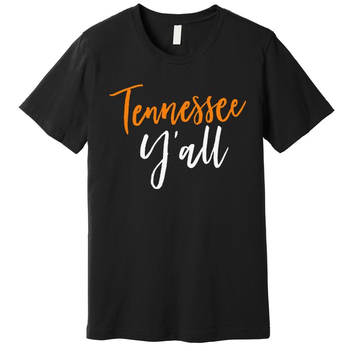 Tennessee YAll Vintage Fall Southern Cute Sports Gift Premium T-Shirt