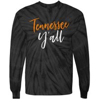 Tennessee YAll Vintage Fall Southern Cute Sports Gift Tie-Dye Long Sleeve Shirt