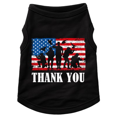 Thank You! Veterans Day & Memorial Day Partiotic Military Doggie Tank