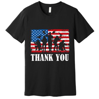 Thank You! Veterans Day & Memorial Day Partiotic Military Premium T-Shirt