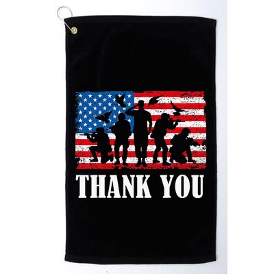 Thank You! Veterans Day & Memorial Day Partiotic Military Golf Towel