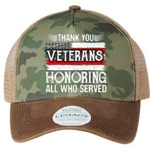 Thank You Veterans Day Honoring All Who Served Us Flag Legacy Tie Dye Trucker Hat