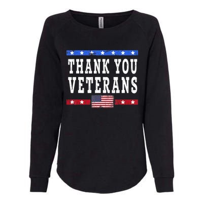 Thank You! Veterans Day & Memorial Day Partiotic Military Womens California Wash Sweatshirt