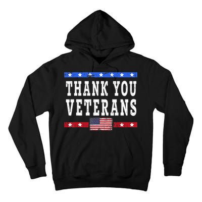 Thank You! Veterans Day & Memorial Day Partiotic Military Tall Hoodie