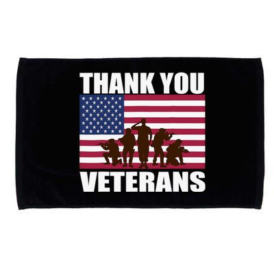 Thank You Veterans Day, Day Memorial Microfiber Hand Towel