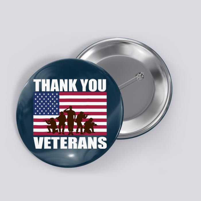 Thank You Veterans Day, Day Memorial Button