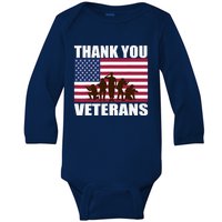 Thank You Veterans Day, Day Memorial Baby Long Sleeve Bodysuit