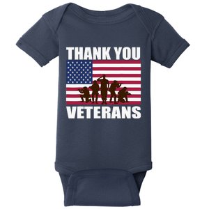 Thank You Veterans Day, Day Memorial Baby Bodysuit