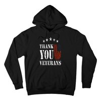 Thank You Veterans American Flag Proud Veteran Hoodie