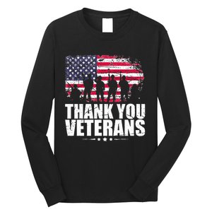 Thank You! Veterans Day & Memorial Day Partiotic Military Long Sleeve Shirt