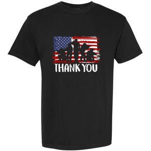 Thank You Veterans 4th of July American Dad Patriotic Garment-Dyed Heavyweight T-Shirt