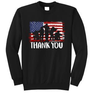 Thank You Veterans 4th of July American Dad Patriotic Sweatshirt