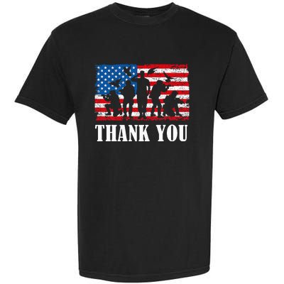 Thank You! Veterans Day & Memorial Day Partiotic Military Garment-Dyed Heavyweight T-Shirt