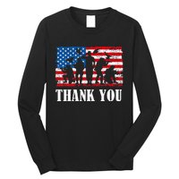 Thank You! Veterans Day & Memorial Day Partiotic Military Long Sleeve Shirt