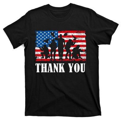 Thank You! Veterans Day & Memorial Day Partiotic Military T-Shirt