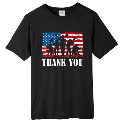 Thank You! Veterans Day & Memorial Day Partiotic Military Tall Fusion ChromaSoft Performance T-Shirt