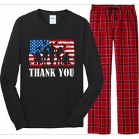 Thank You! Veterans Day & Memorial Day Partiotic Military Long Sleeve Pajama Set