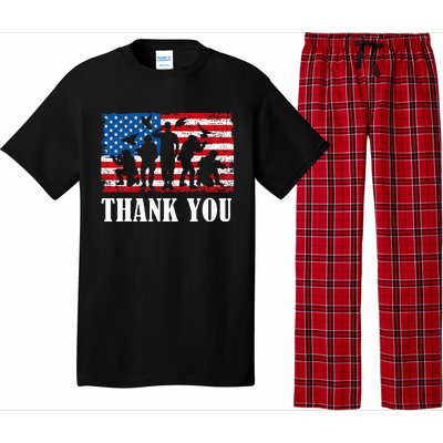 Thank You! Veterans Day & Memorial Day Partiotic Military Pajama Set