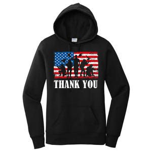 Thank You! Veterans Day & Memorial Day Partiotic Military Women's Pullover Hoodie