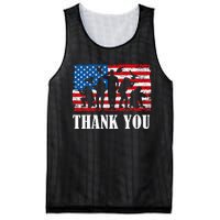 Thank You! Veterans Day & Memorial Day Partiotic Military Mesh Reversible Basketball Jersey Tank