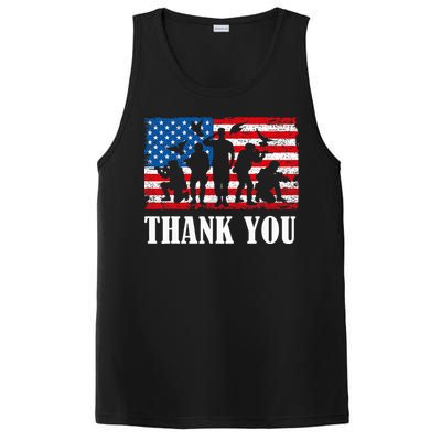 Thank You! Veterans Day & Memorial Day Partiotic Military PosiCharge Competitor Tank